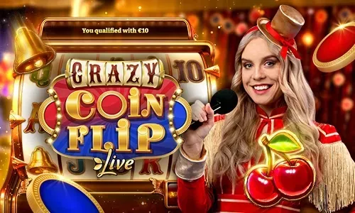 Crazy Coin Flip, a separate Evolution game show at Jilino1, not part of Crazy Time