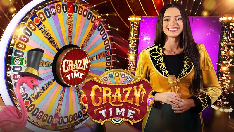 Crazy Time by Evolution, with its money wheel and live presenter